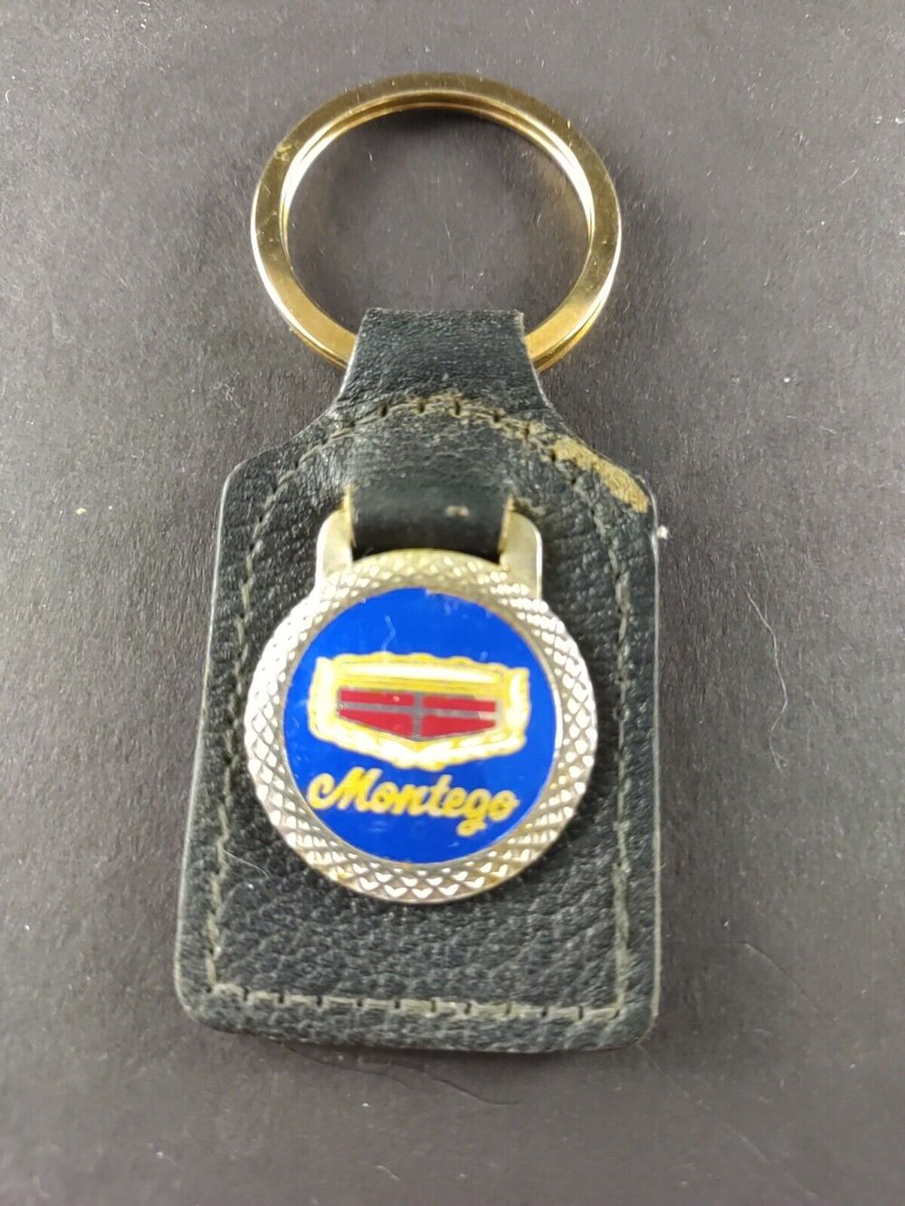 Vintage Mercury Montego Keychain Leather Key Fob Key Ring Key Chain